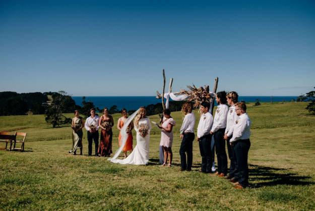 Becki and Tim at Hot Water Beach