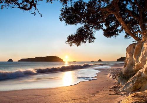 Tairua beach sunset